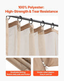 Gazebo Netting Replacement, Fit Most 10 x 10 x 7 FT Gazebo Curtain, Outdoor Garden Net, 4-Panel V952-LTWZDL10FT10VJ6F0V0