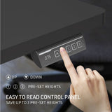 FORTIA Sit To Stand Up Standing Desk, 140x60cm, 72-118cm Electric Height Adjustable, 40kg Rated, V219-ADKSSTFO4KSA