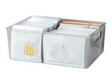 Transparent Storage Box with Handle Desktop Makeup Organizer Plastic Container for Bedroom Vanity V1294-YM0901-3117240056911