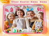 Tutuviw 20Pcs Small Translucent Fillable Easter Egg,Plastic Clear Easter Eggs, 3.5 Inch Empty Eggs V1189-WXFWAL-20260319-00358