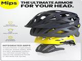 OutdoorMaster Bike Helmet Adult Men Women MIPS Certified Bicycle Helmet with Two Removable Liners & V1168-0B-DNEM-XI0L