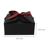 10Pcs Black Kraft Paper Wrapping Boxes Durable Storage Boxes for Elegant Presents V1369-AZ3-W-19097