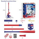2-in-1 Kids Baseball Training Toy Set with Automatic Pitching and T-Ball Stand, Indoor and Outdoor V1341-ZY-QWMURNJM-2IN1-PINK