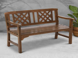 Gardeon Outdoor Garden Bench Wooden Chair 2 Seat Patio Furniture Lounge Natural ODF-BENCH-2SEAT-NTL