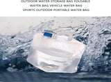 Water Carrier Cube with Collapsible, Transparent, Compact Design and BPA Free Construction for V1370-AZ4-02418