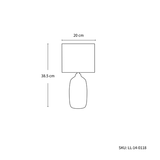 Botany Ceramic Table Lamp Set of 2 V558-LL-14-0118