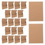 20Pcs Sturdy Kraft Paper Vinyl Record Mailer Boxes for Small Business Album Packaging V1369-AZ3-W-13288