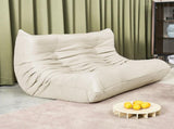 Levede 2 Seaters Floor Sofa Caterpillar Lounge REP1001-2S-BG