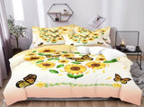 Airy Loft butterfly floral 3Piece Comforter Bundle Relaxed V745-MAB010977AJ3