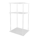 3 Tier Small Acrylic Side Table Clear Small Nightstand Bedside Table for Home Living Room Bedroom V1294-YM0901-3116240026911
