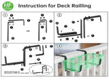 2PCS Adjustable Planter Box Brackets, Brackets for Window Boxes Planters Hanging Flower Box Holders, V1107-118-24475