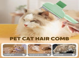 2-in-1 Pet Grooming Brh, Magic Pet Hair Remover Comb with Self-Cleaning Button for Dogs & Cats, V1258-DP02-F-412