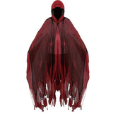 Halloween Adult Horror Hooded Tattered Cloak! Witch Zombie Reaper Cosplay Robe, Party Ghost V1232-PFDP-001