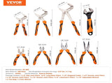Pliers Set, 8-Piece, High Carbon Steel, 30.5cm/25.4cm/20.3cm Groove Joint 20.3cm Linesman's V952-QZZT612INCH86GK4UV0