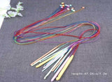12 pieces of colorful carpet crochet hook sets in different sizes - professional needles for yarn V1366-AZ2-W-13422