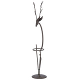 Deer Shape Wrought Iron Plant Stand Transparent Glass Hydroponic Plant Vase for Living RoomType A V1294-YM0710-3111210273511