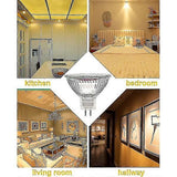 MR16 spotlight bulb 12V 20W GU5.3 dimmable 2-pin halogen bulb warm white light 2700K 12-pack V1237-ZY-203-5251