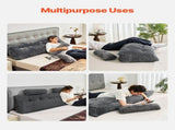 Headboard, King Size Wedge Headboard with 2 Side Pockets and 2 Headrests, Bed Wedge V952-CTBZKINGCCHS803KE001V0