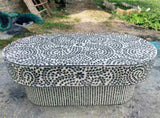 FLORAL MOTHER OF PEARL COFFEE TABLE V742-VC1