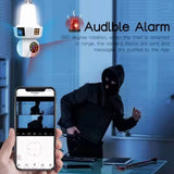 Dual Lens Smart Home Wireless Wifi E27s Mini Cctv IR Night Vision Network Security IP V1370-AZ4-18783