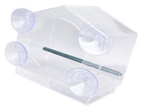 Window Bird Feeder Clear Sturdy Acrylic Window Bird House Feeder with 4 Suction Cups V1294-YM0521-3111230076311