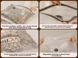15Pcs Vacuum Storage Compression Bags Clothes Quilt Travel Space Saving Storage Set V1263-JX-7728