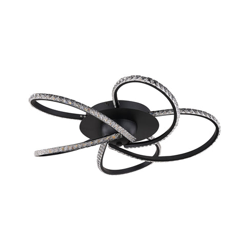 Irie Dimmable 5 Lights LED Ceiling Light - Black V558-LL002CL012B