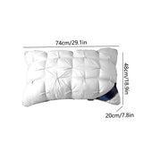 Twisted Down Pillow WashableBedding Size Bed Pillow White Cool Hotel Quality Corner Propped Pillow V1370-AZ4-19761