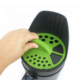 Garden Lawn Seed Spreader and Snow Salt Dispenser Portable Handheld Seeder V888-ELOSUNG13781