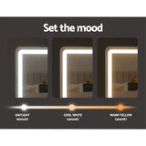 Embellir Makeup Mirror 40x50cm Hollywood Vanity with LED Light Strip Rotation MM-E-STAND-4050LED-WH