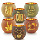 candle holders, electroplated candle holders, engraved candle holders, translucent candle holders, V1106-115-55353-CHR-CHRISTMAS3-6PCS