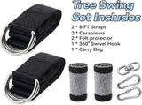 10ft Industrial-Grade Tree Hanging Straps 5500lb Max Capacity, Complete Kit with Swivel Hook & V1107-CS-QQBD10