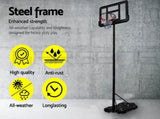 Basketball Hoop Stand System Portable Adjustable Height Ring Backboard Net Rim V610-BAS-0021A
