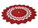 Christmas Tree Skirt Acrylic Fiber Knitting Floor Mat Cover Pad Xmas Party Home Decoration Props V1294-YM0523-3115210223511