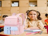Kids Backpack for Girls School Bag for Elementary School Large Lightweight Girls Backpack, V1192-AZ-W-14538