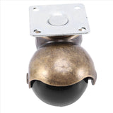 Swivel Top Plate Hooded Ball Caster Wheels, Antique Bronze V1192-AZ-W-29402