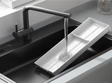 Long Drawer Divider Organizer Aluminum Drawer Cutlery Storage Partition Tray for Kitchen V1294-YM0901-3117230351311