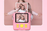 Instant Print Camera for Kids Zero Ink Print Photo Camera with 32G TF Card-Pink V1263-JX-7689-3