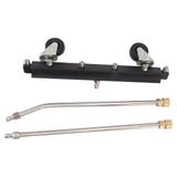 Pressure Washer Undercarriage Cleaner with 6 Nozzles 2 Extension Wands Under Car Water Broom with V1294-YM0703-3111230025212