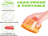 12 reusable 8-ounce plastic food containers with lids - deli containers - stackable food storage V1259-DP01-BO-209