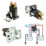 4 Terminals Starter Relays Solenoid Auto Start Contactor Double Battery Isolator 12V 500A Suitable V1192-AZ-W-23463