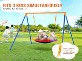 Swing Sets for Backyard 40in Saucer Swing Seat A-Frame Metal Stand 440lbs V952-AXQQTZZW1RW0EWUW4V0