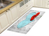 Anti slip Water Absorbent Mat Love Shape Wood Grain Bathroom Mat V1294-YM0901-JY20203-04