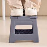 Home Folding Step Stool for Adults, Small Portable Lightweight Plastic Foldable Step Stool with V1369-AZ3-W-10065