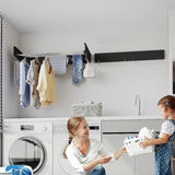 Collapsible Laundry Drying Rack Wall Mounted Clothes Airer for Indoor or Outdoor V63-931821