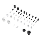 44PCS Nut and Bolt Thread Checker Aluminum High Accuracy Bolt Nut Identifier Gauge with Storage Box V1294-YM0710-3114230154011