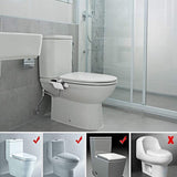 Toilet Bidet Seat Dual Nozzles Bidet Non Electric Toilet Water Sprayer Bathroom V201-HB02BL-AU-2M