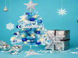 Mini Christmas Tree, Small Artificial Xmas Tree Perfect for Christmas Decor, Home Decor, Tabletop V1107-128-91102-BLU-60CM
