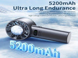 White Hurricane Ice-Bag High-Speed Fan100-Speed Adjustable, Second-Level Cooling, Lightweight and V1232-SCFS002