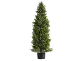 Artificial Topiary Cedar Trees, 2 Set 1524mm Faux Pine Shrubs Plants, Fake Silk Tree Look Real, Easy V952-XSRGXJS60YCXSMBHS001V0